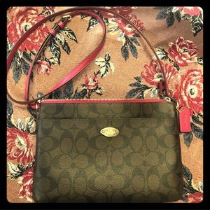 Coach Cross Body Purse with key tag